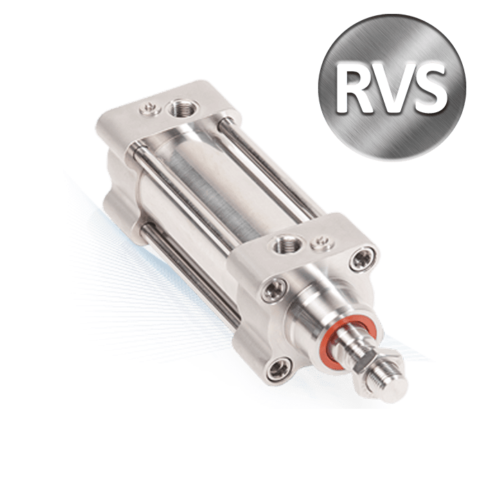 YDM/RB RVS 304 met RVS 316 stang | ISO 15552 dubbelwerkend + magneet