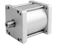 Ø125-Ø200 KS compact cilinders enkelwerkend