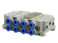 ISO-01 en ISO-02 meervoudige grondplaten | ISO 15407/VDMA 24563