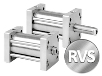 ISO 21287 RVS Compact cilinders Ø20-Ø100