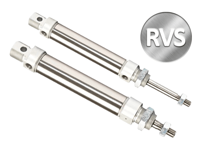 Ø16-Ø25 ZSM ISO 6432 RVS enkelwerkend + magneet