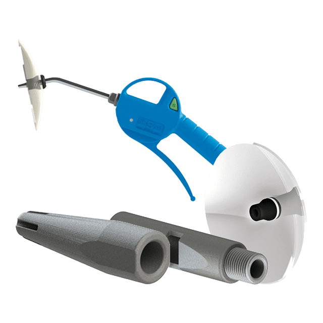 Blaaspistolen met losse nozzle