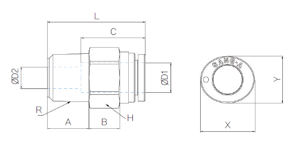 Cleanroom rechte inschroef