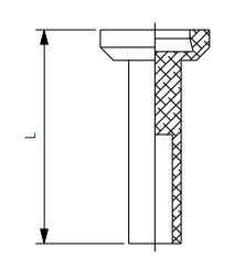 afmetingen push-in fittingen INCH afblindkapje
